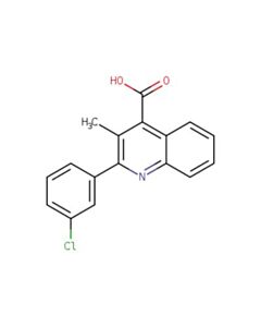Astatech 2-(3-CHLOROPHENYL)-3-METHYLQUINOLINE-4-CARBOXYLIC ACID; 1G; Purity 95%; MDL-MFCD01993648